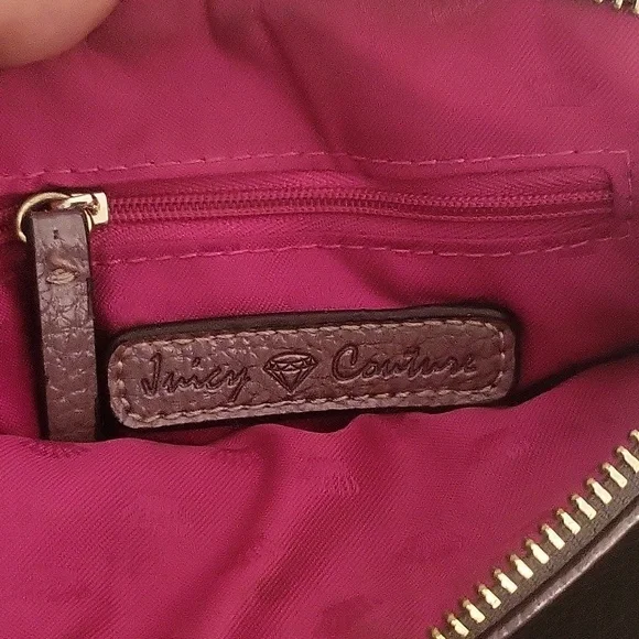 Juicy Couture iridescent pewter metalic sheen double quilted crossbody bag - Picture 5 of 11